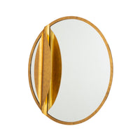 Divisio Oxidized Gold Leaf Wall Mirror