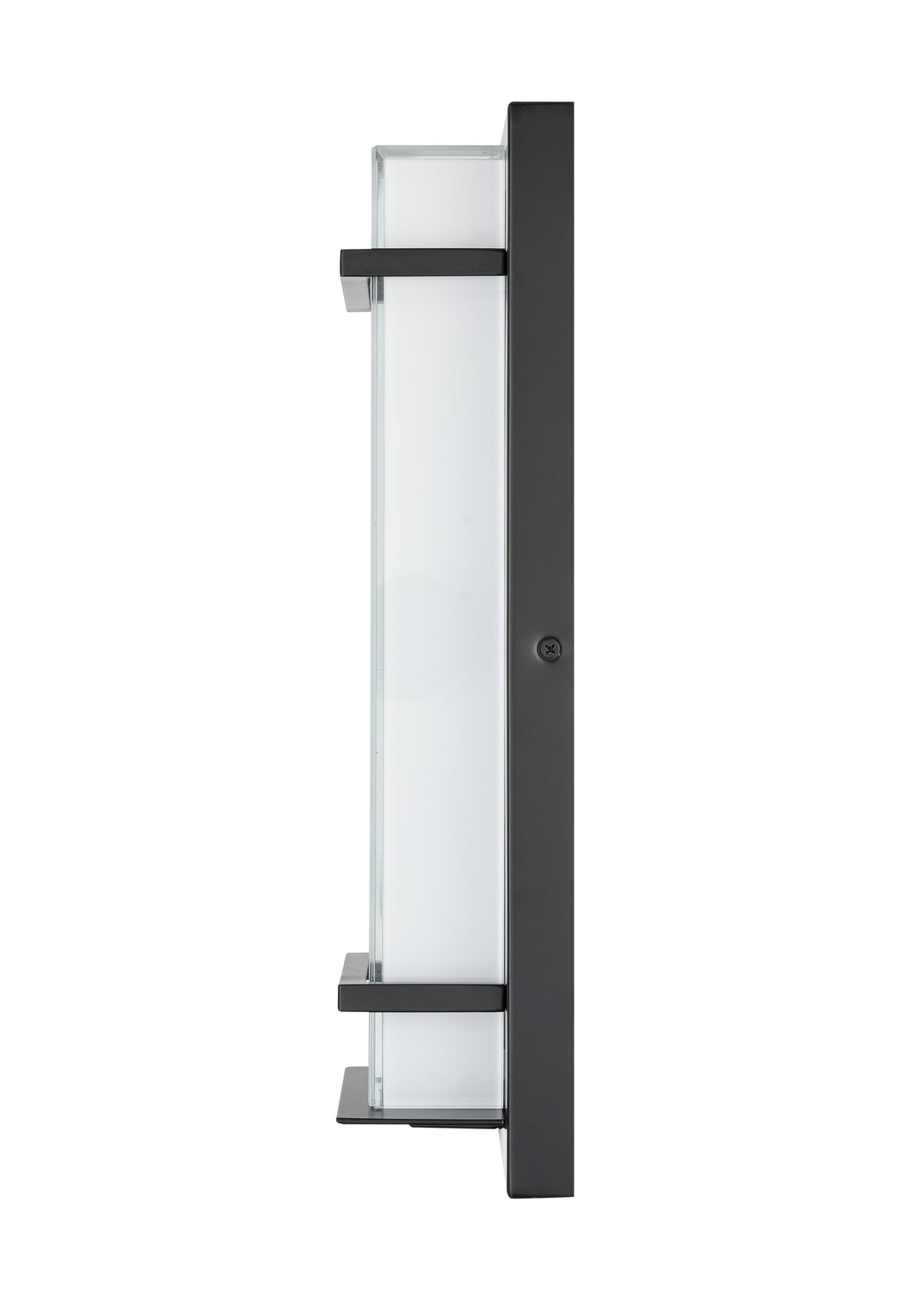 16-inch Powder Coated Black Outdoor Wall Sconce