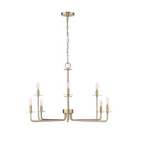 22'' Marceline Modern Gold 8 Light Chandelier