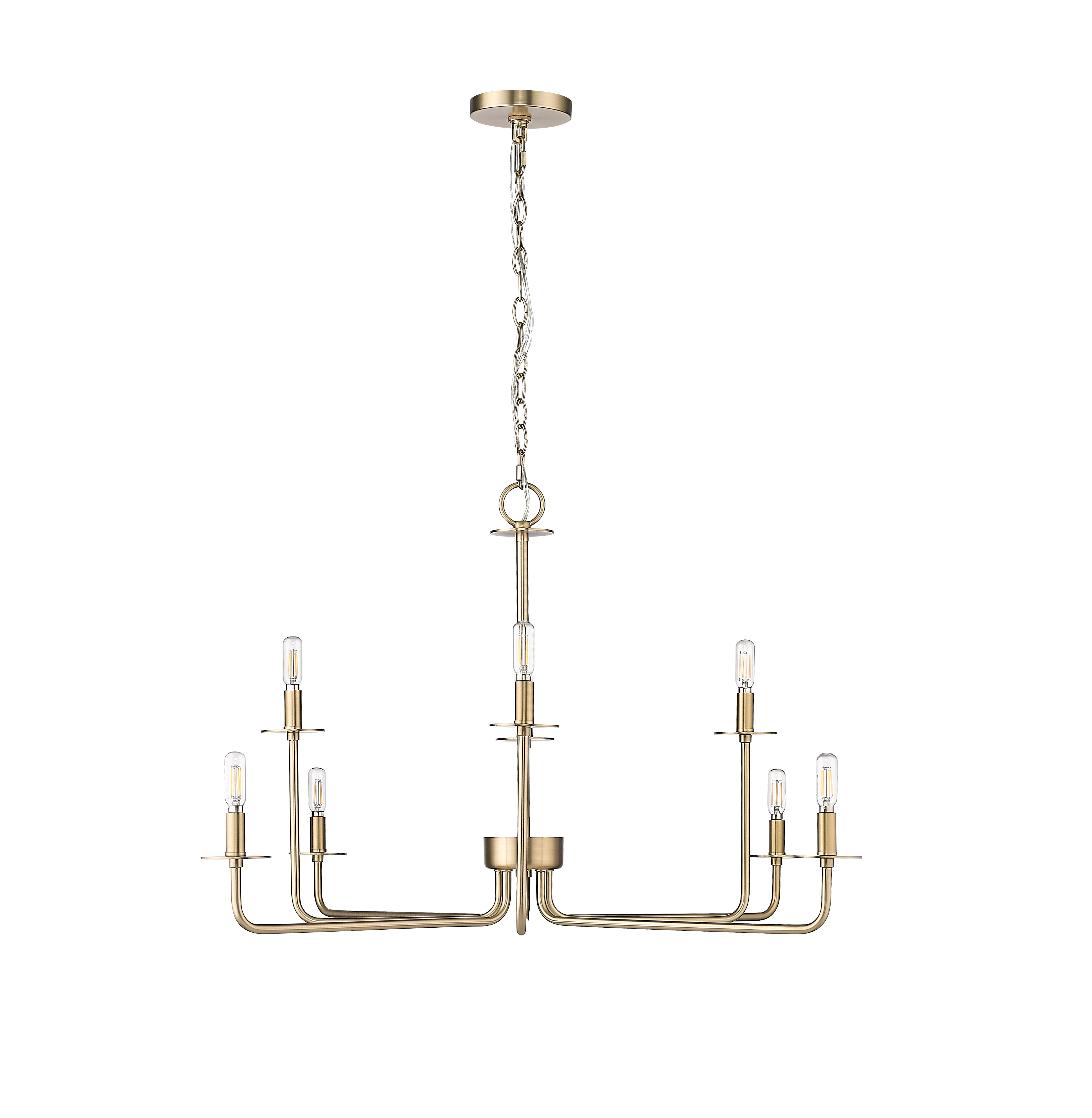 22'' Marceline Modern Gold 8 Light Chandelier