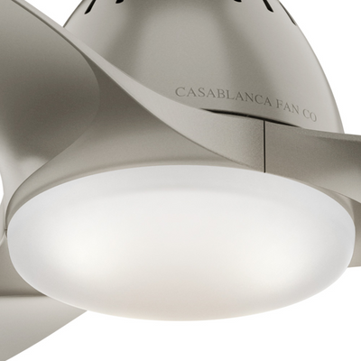 Casablanca 44 inch Wisp Painted Pewter Ceiling Fan with LED Light Kit and Handheld Remote