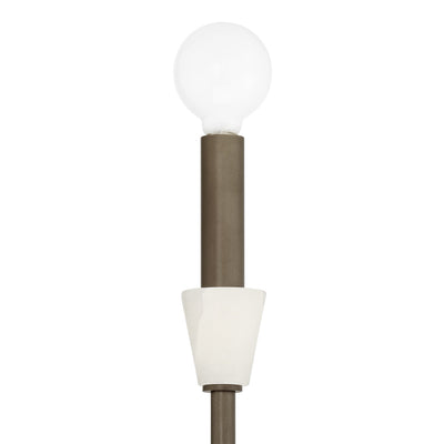 Montclair 12-inch 1-light Forged Bronze and Natural Alabaster Wall Sconce