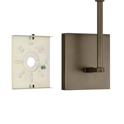 Montclair 12-inch 1-light Forged Bronze and Natural Alabaster Wall Sconce