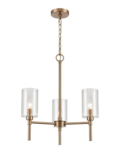 22.25'' Chastine Modern Gold 3 Light Chandelier