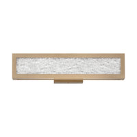 Courtney 18-inch Champagne Gold 5CCT LED Vanity Light with Clear Water Glass
