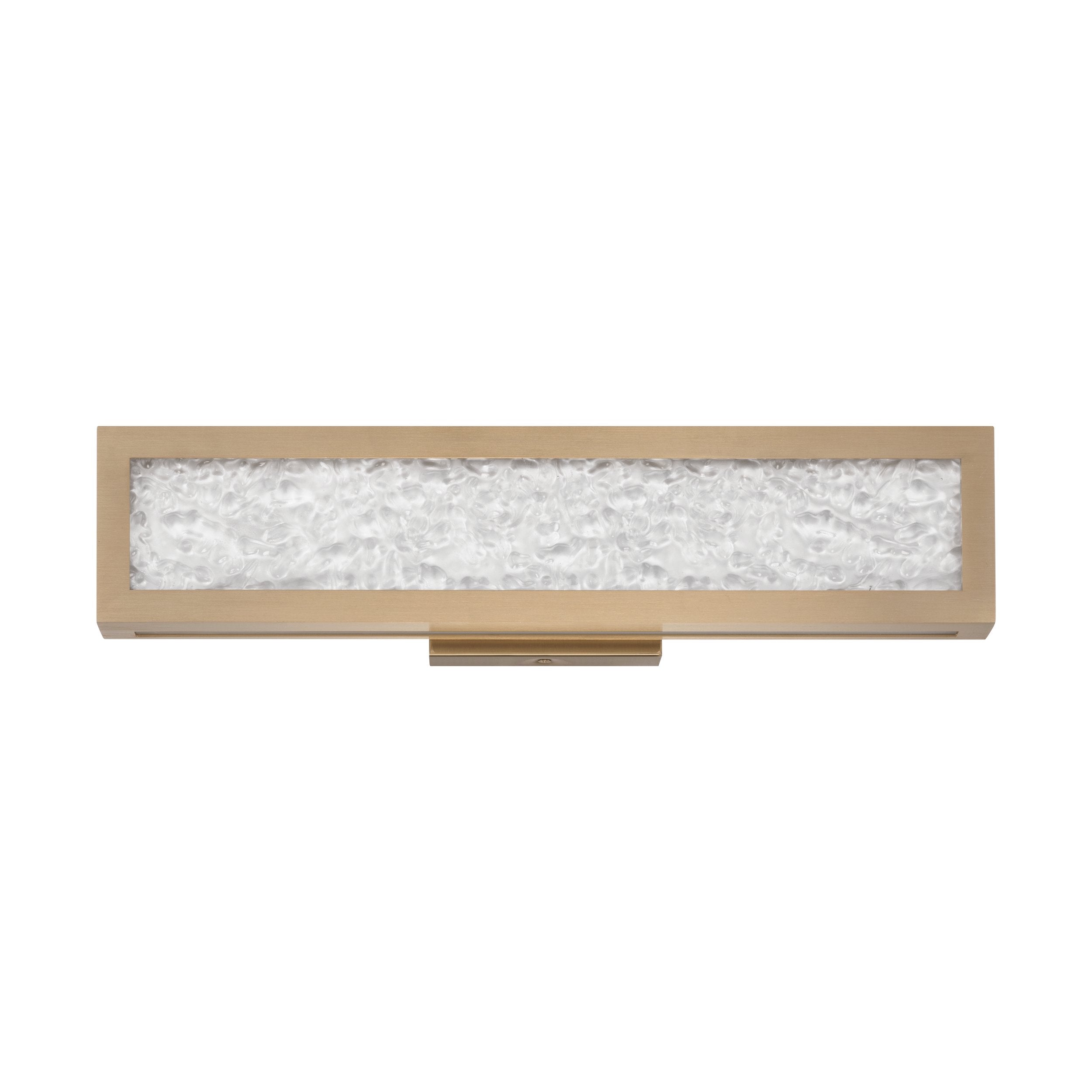 Courtney 18-inch Champagne Gold 5CCT LED Vanity Light with Clear Water Glass
