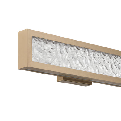 Courtney 18-inch Champagne Gold 5CCT LED Vanity Light with Clear Water Glass