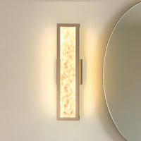 Courtney 18-inch Champagne Gold 5CCT LED Vanity Light with Clear Water Glass