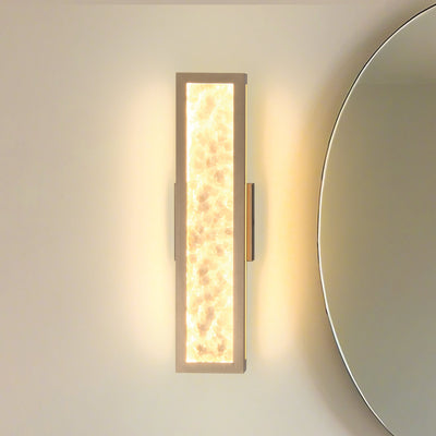 Courtney 18-inch Champagne Gold 5CCT LED Vanity Light with Clear Water Glass