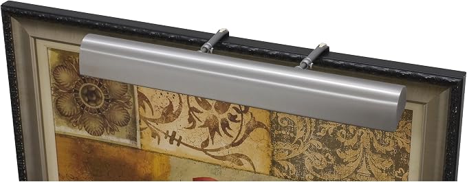 24-inch Classic Traditional Satin Nickel LED Plug-In Picture Light
