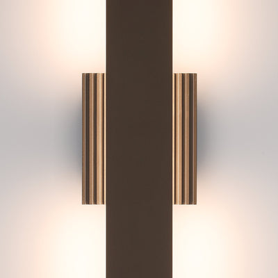 Jacks 22-inch Architectural Bronze 5CCT LED Exterior Wall Sconce