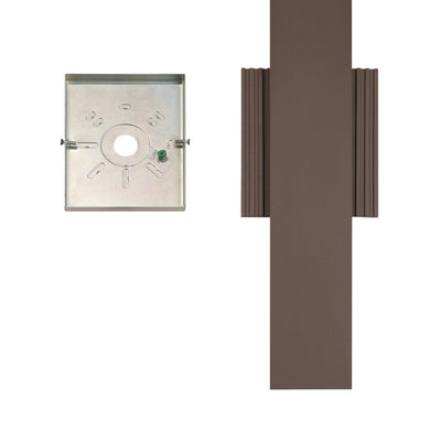 Jacks 22-inch Architectural Bronze 5CCT LED Exterior Wall Sconce
