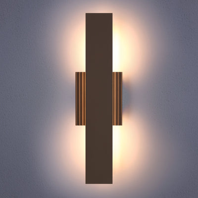 Jacks 22-inch Architectural Bronze 5CCT LED Exterior Wall Sconce