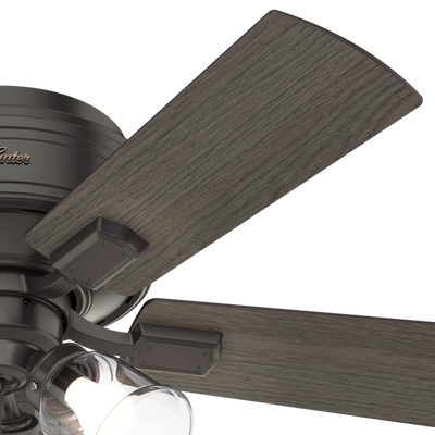 42 inch Crestfield Noble Bronze Low Profile Ceiling Fan with LED Light Kit and Pull Chain