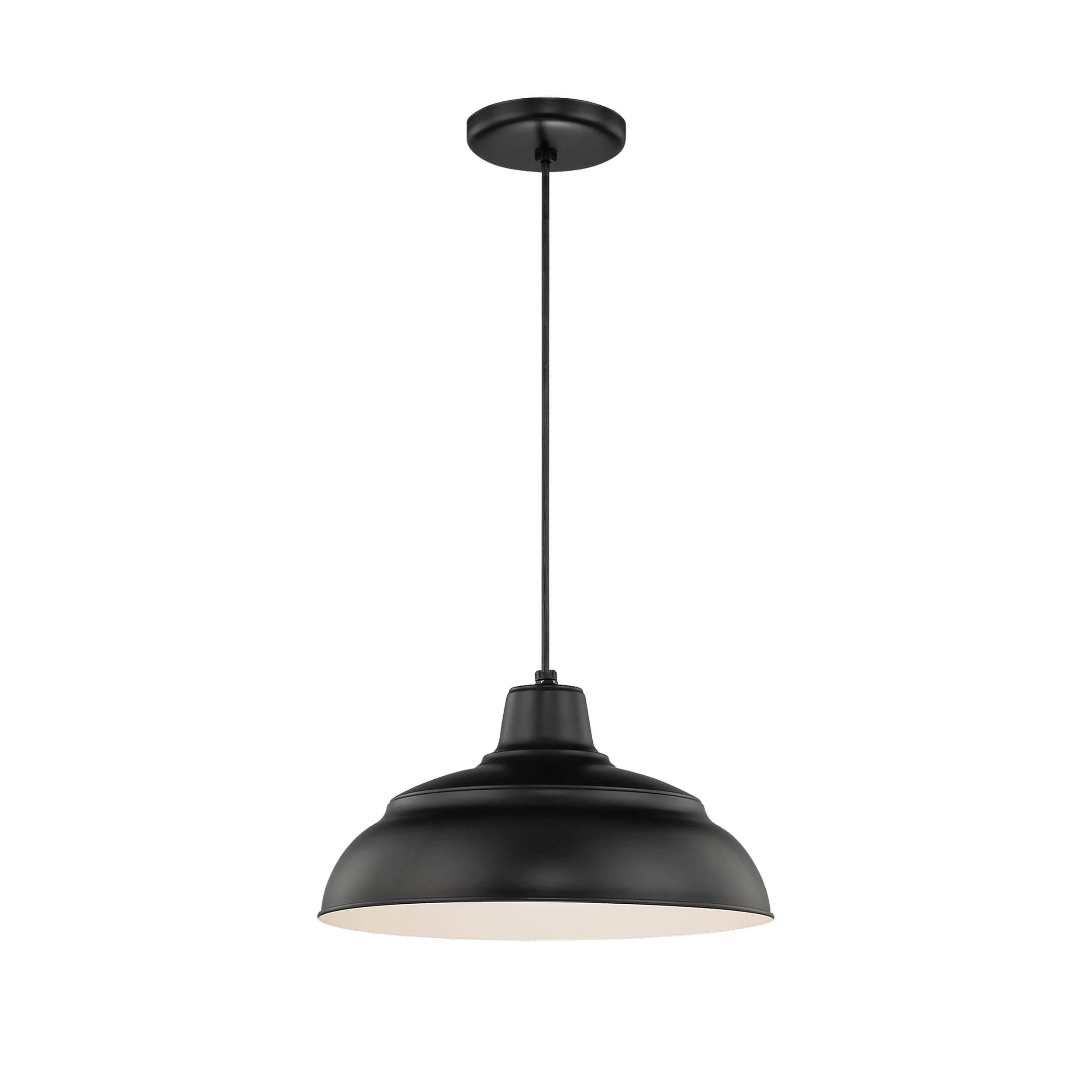 7.25'' R Series Satin Black 1 Light Pendant