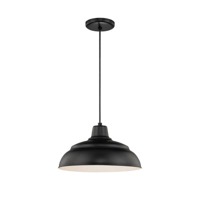 7.25'' R Series Satin Black 1 Light Pendant