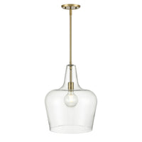 17.75'' Puckette Vintage Brass 1 Light Pendant