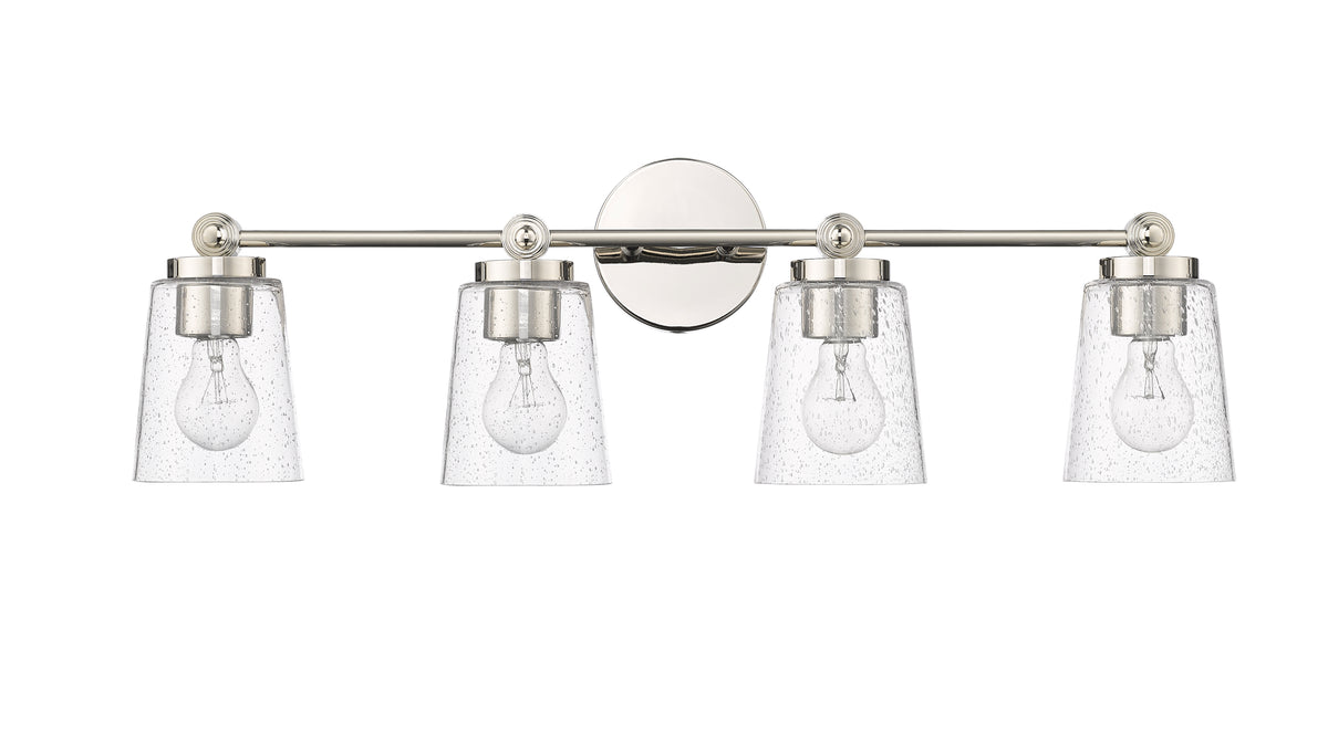 30.5'' Lauryn Polished Nickel 4 Light Bath Vanity