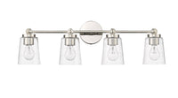 30.5'' Lauryn Polished Nickel 4 Light Bath Vanity
