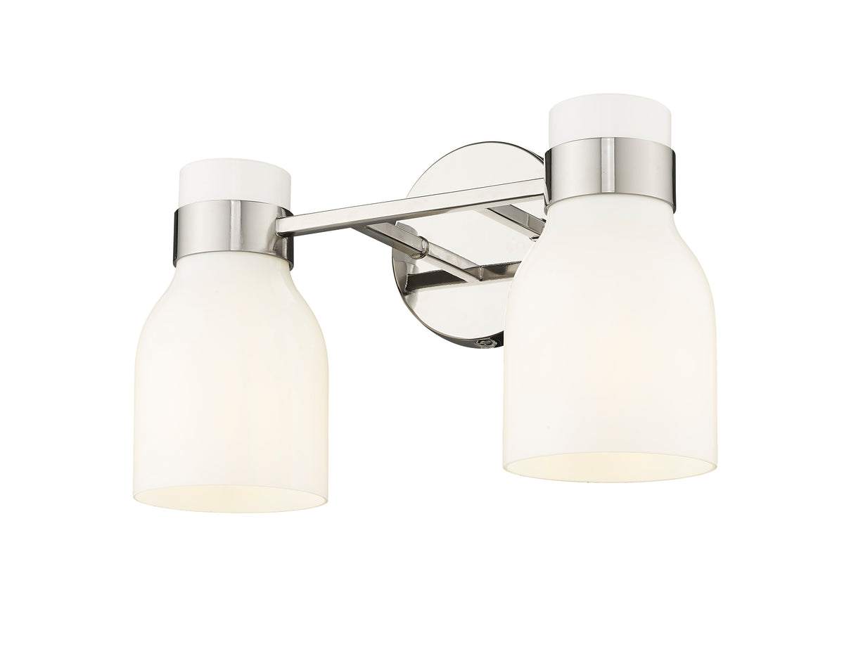14'' Corella Polished Nickel 2 Light Bath Vanity