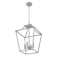 Laurel Ridge 15-inch 4-light Brushed Nickel Lantern Pendant