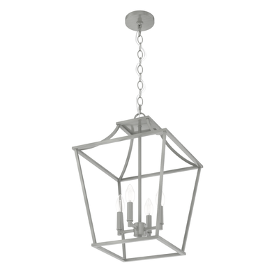 Laurel Ridge 15-inch 4-light Brushed Nickel Lantern Pendant