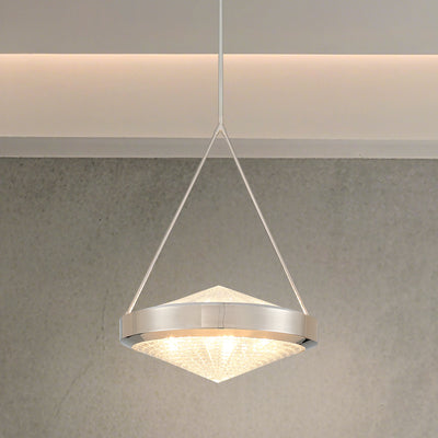 Agate 20-inch 4-light Polished Nickel Pendant Light with Clear Holophane Glass Shade