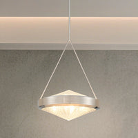 Agate 20-inch 4-light Polished Nickel Pendant Light with Clear Holophane Glass Shade