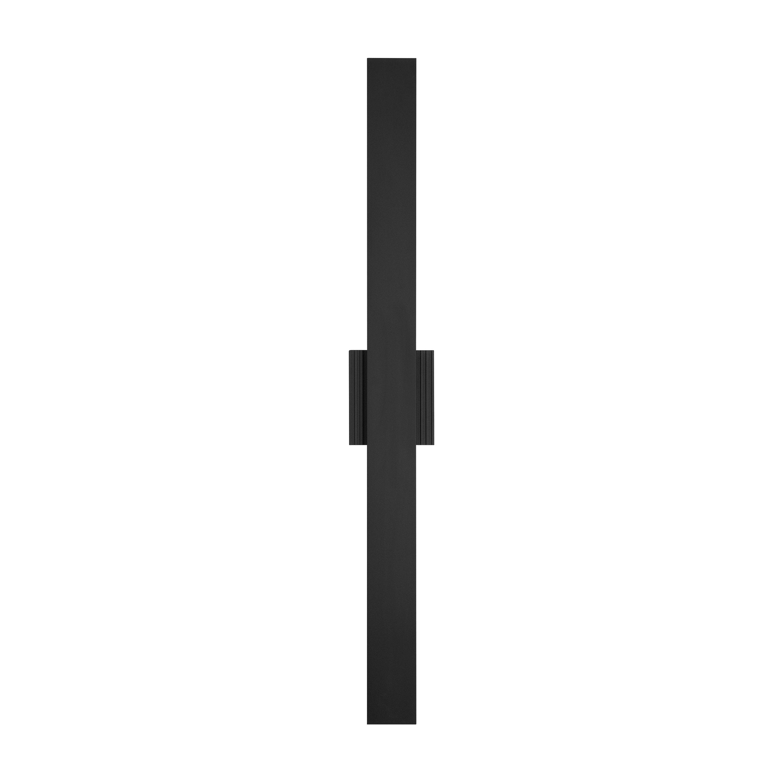 Jacks 48-inch Textured Black 5CCT LED Exterior Wall Sconce
