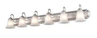 48'' Compana Satin Nickel 6 Light Bath Vanity