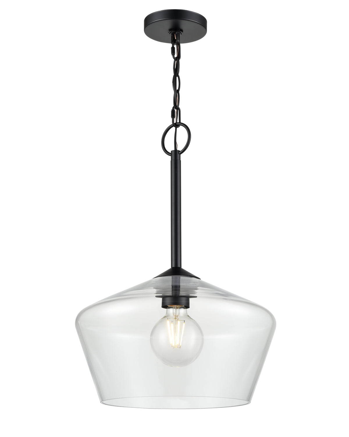 20'' Morbelle Matte Black 1 Light Pendant