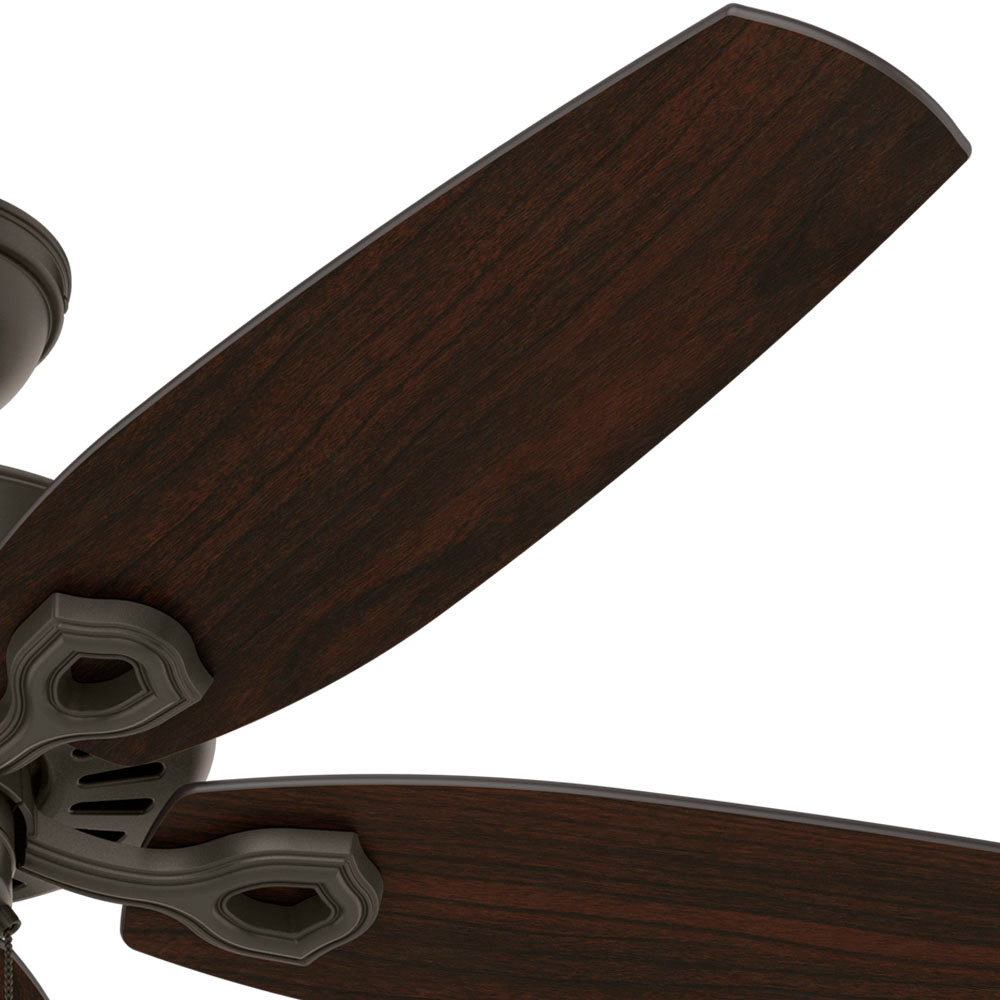 52 inch Builder New Bronze Damp Rated Ceiling Fan and Pull Chain