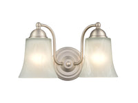 12'' Abelia Satin Nickel 2 Light Bath Vanity