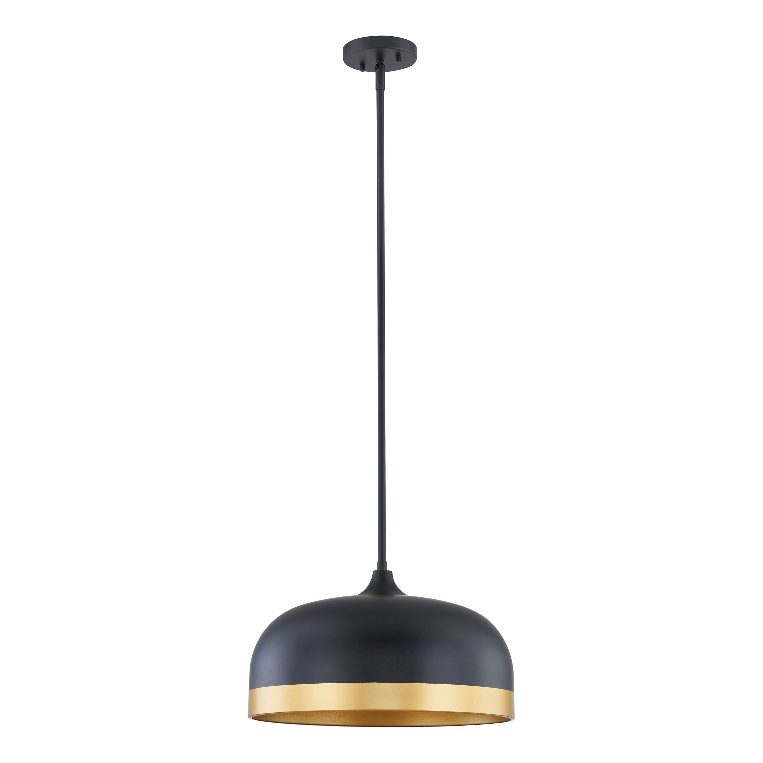 10'' Amarra Matte Black 3 Light Pendant