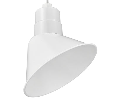 10'' White Metal R Series Angle Shade