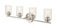 31.13'' Moven Satin Nickel 4 Light Bath Vanity