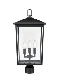 23'' Fetterton Powder Coated Black 3 Light Post Lantern