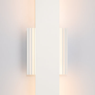Jacks 22-inch Textured White 5CCT LED Exterior Wall Sconce