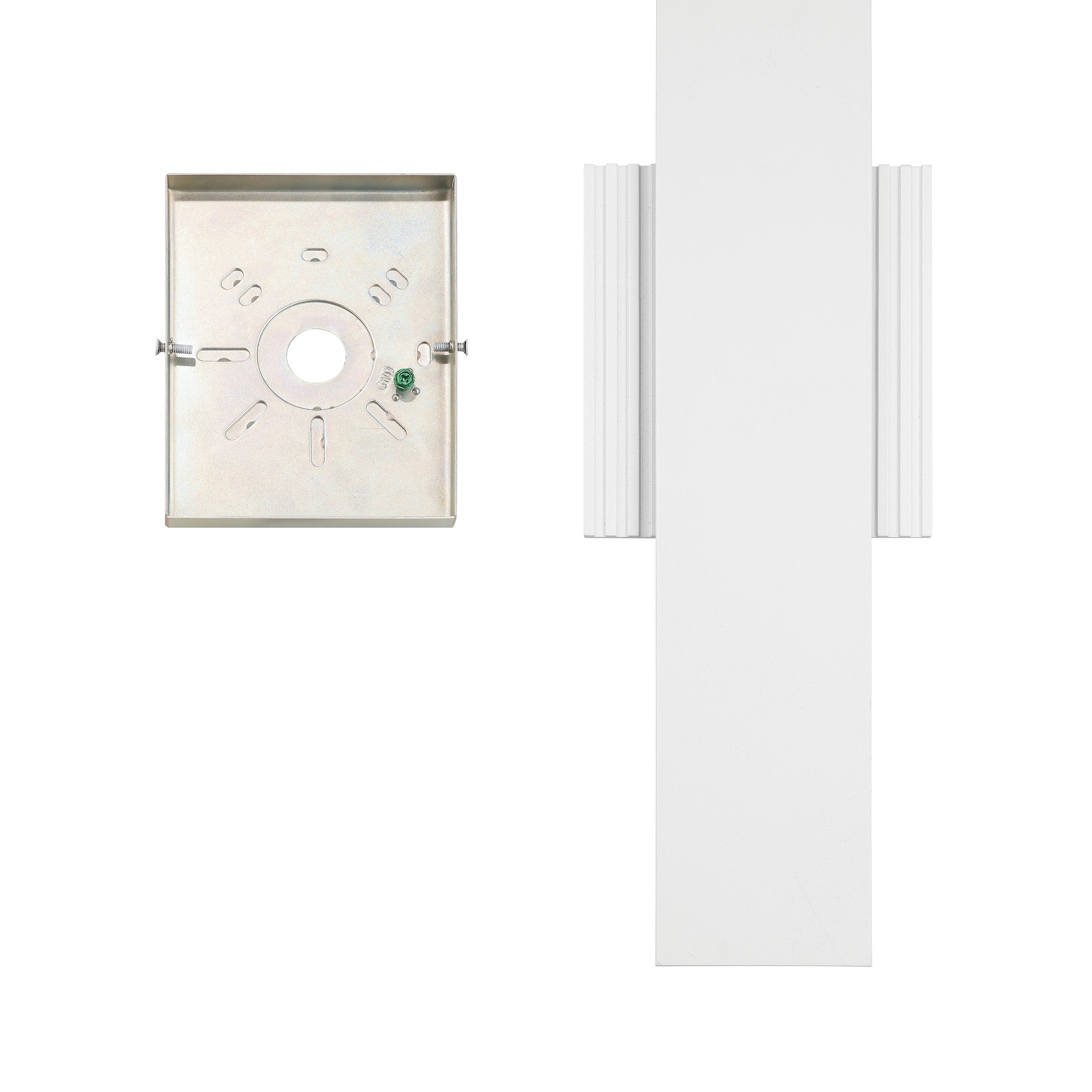 Jacks 22-inch Textured White 5CCT LED Exterior Wall Sconce