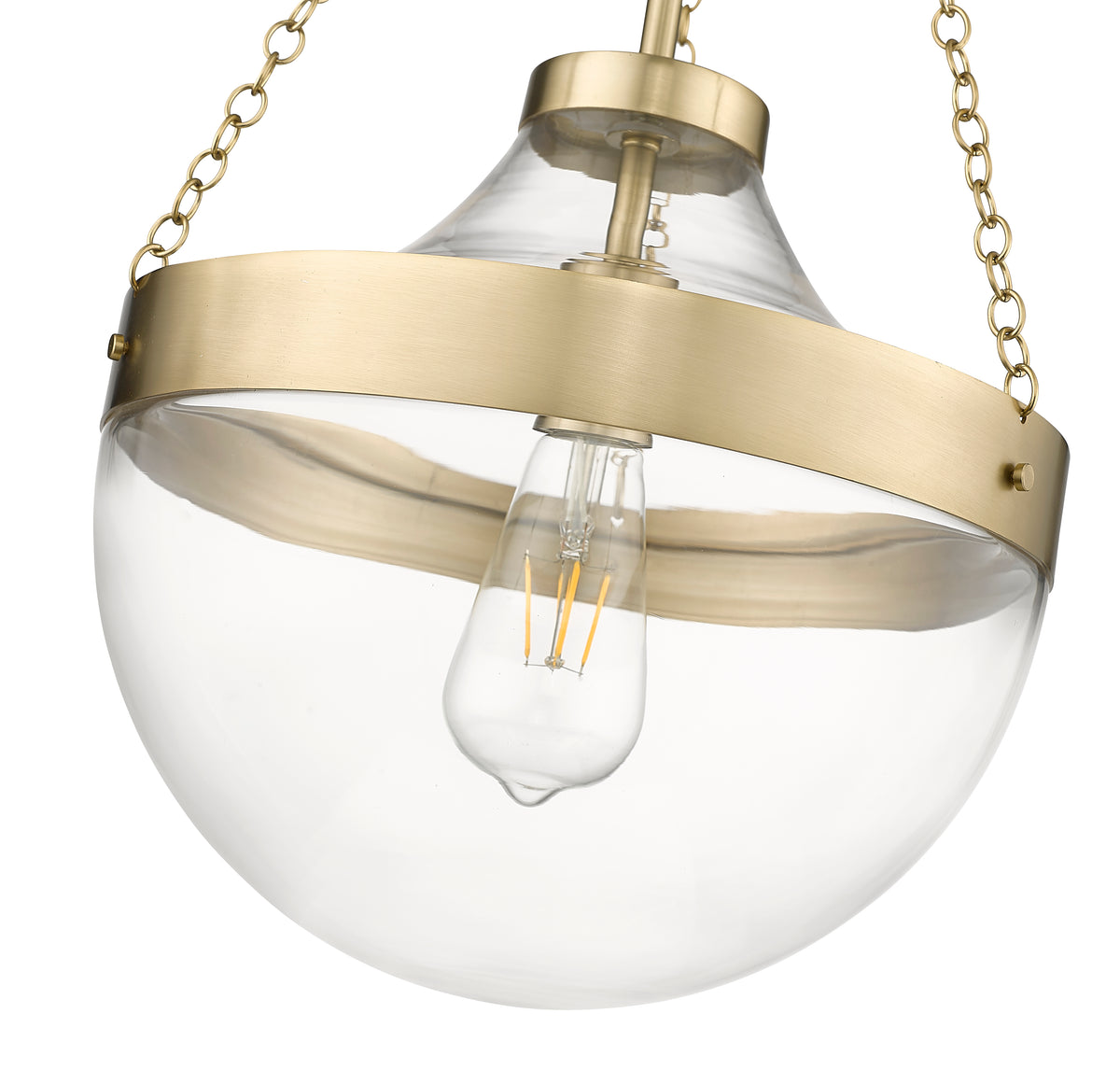 23.5'' Clarra Modern Gold 1 Light Pendant