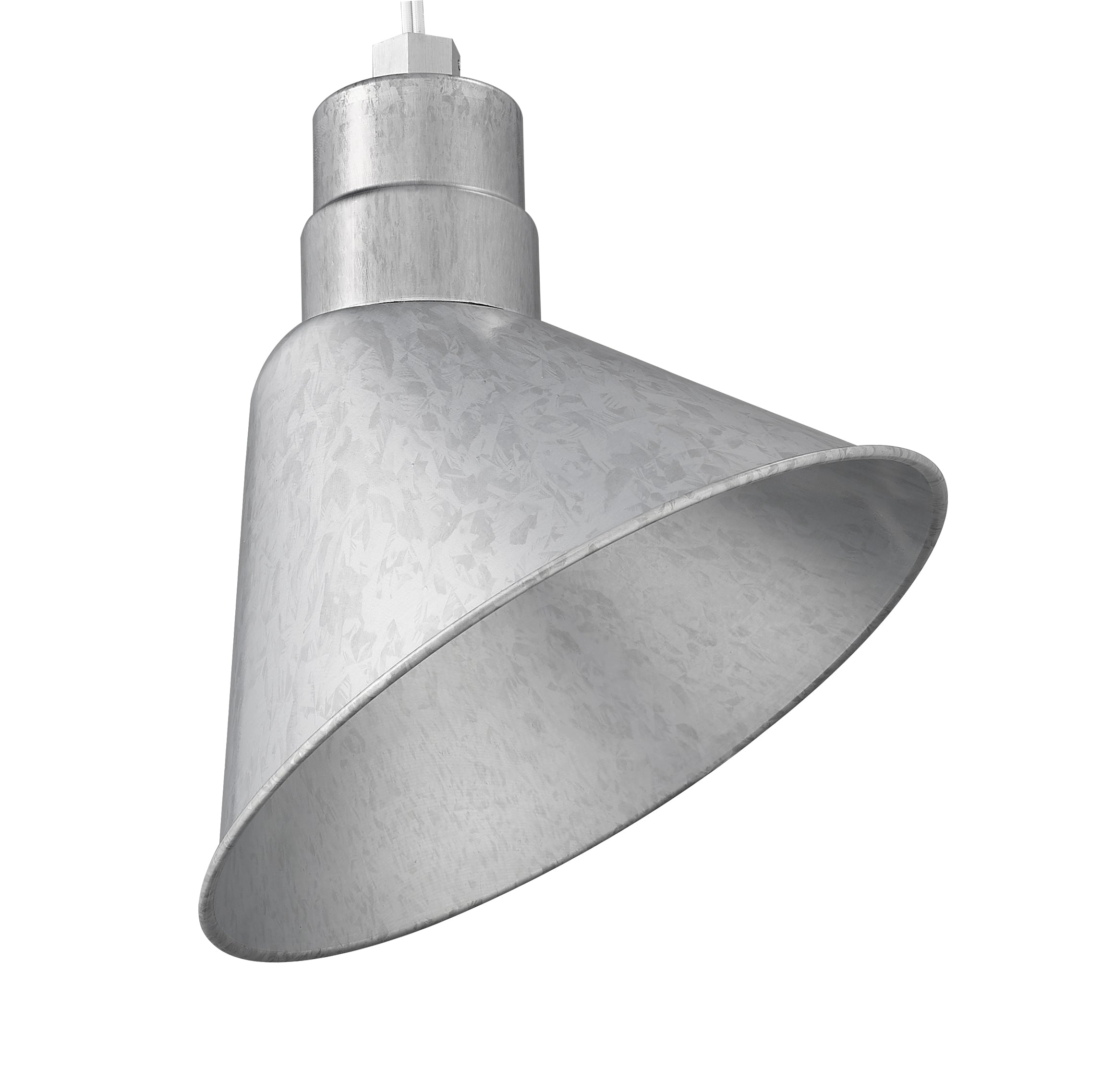 12-inch R Series Galvanized Cone Angle Shade