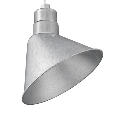 12-inch R Series Galvanized Cone Angle Shade