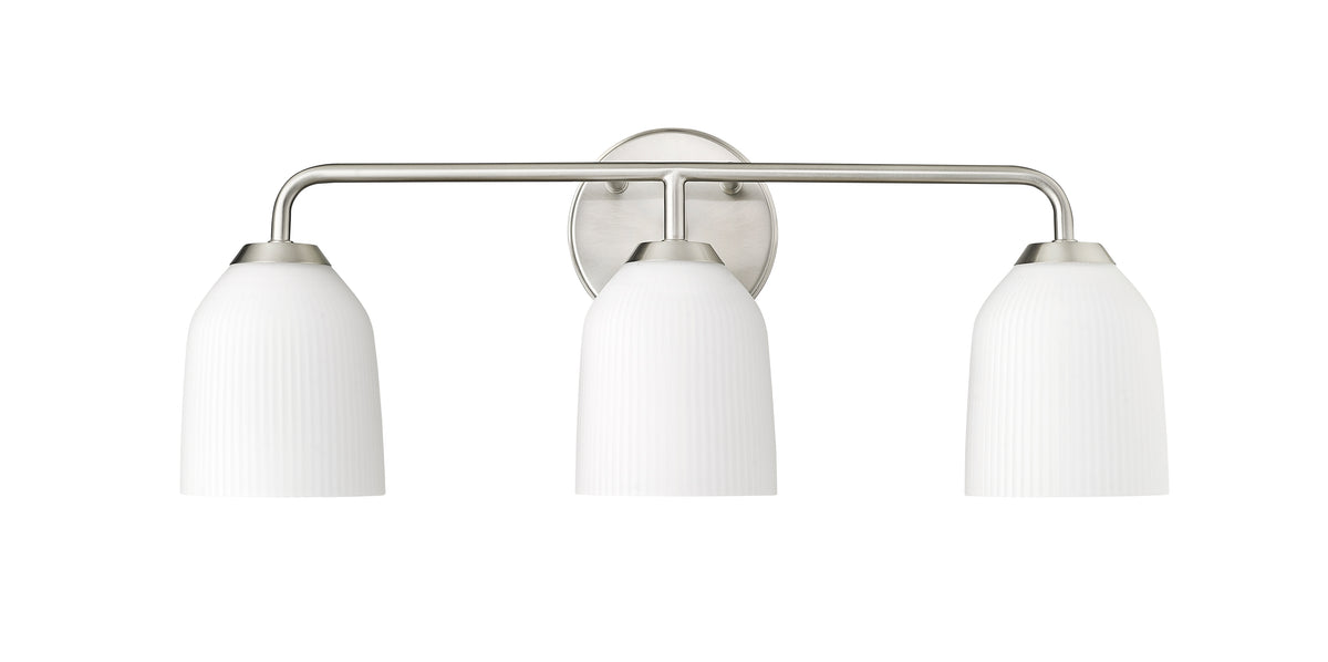 22.75'' Norah Brushed Nickel 3 Light Bath Vanity