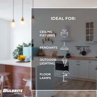 ST18 8.5W Dimmable Clear Filament LED Light Bulb with E26 Base, 3000K, 850 Lumens, 4-Pack