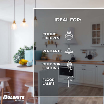 ST18 8.5W Dimmable Clear Filament LED Light Bulb with E26 Base, 3000K, 850 Lumens, 4-Pack