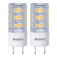 T6 4.5W Dimmable Clear LED Light Bulb with GY8 Base, 3000K, 400 Lumens, 3-Pack