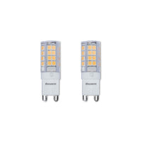 T5 3.5W Non-Dimmable Clear LED Light Bulb with G9 Base, 3000K, 330 Lumens, 2-Pack