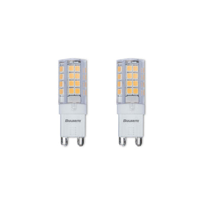 T5 3.5W Non-Dimmable Clear LED Light Bulb with G9 Base, 3000K, 330 Lumens, 2-Pack