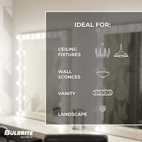 ST15 4W Dimmable Milky Filament LED Light Bulb with E12 Base, 3000K, 400 Lumens, 4-Pack