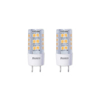 T6 4.5W Dimmable Clear LED Light Bulb with GY8 Base, 2700K, 400 Lumens, 2-Pack